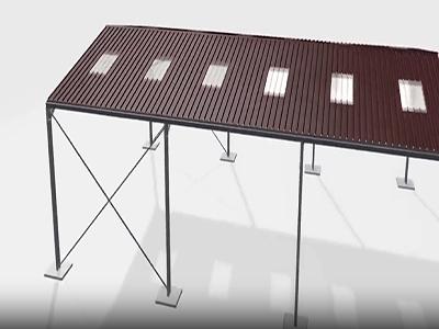 逼真演示钢结构建设过程